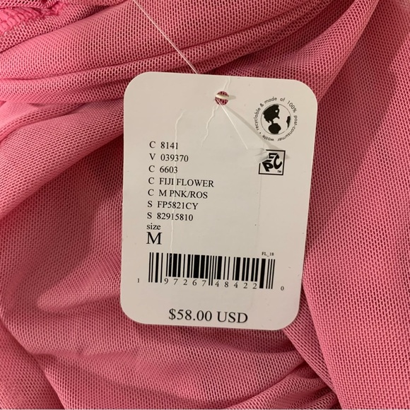 Free People Intimately Pink Mesh Bodysuit (NWT) - Size Medium - Picture 6 of 7